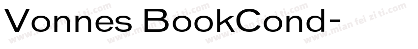 Vonnes BookCond字体转换